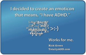 Emoticon of ADHD