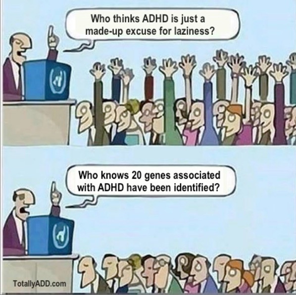 ADHD Meme about genetics