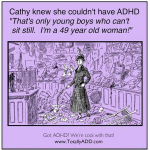 Woman with ADHD