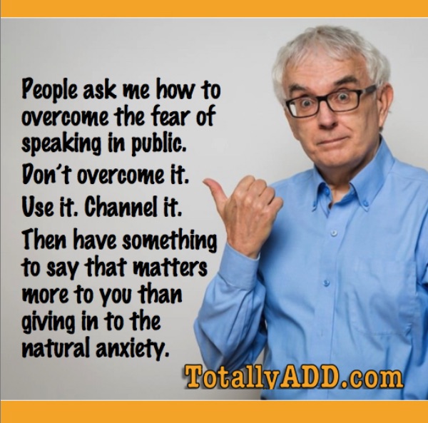 Fear of public speaking TotallyADD meme