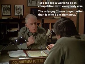 Too Big A World To Compete With Everyone