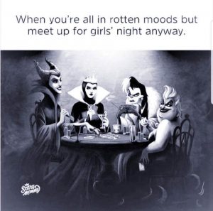 Meme about being in a bad mood from scary mommy