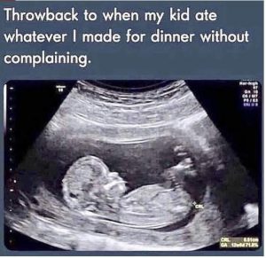Meme about kids being picky eaters