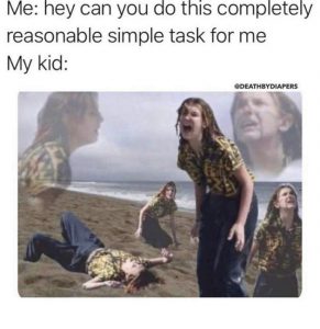 meme about kid throwing fit