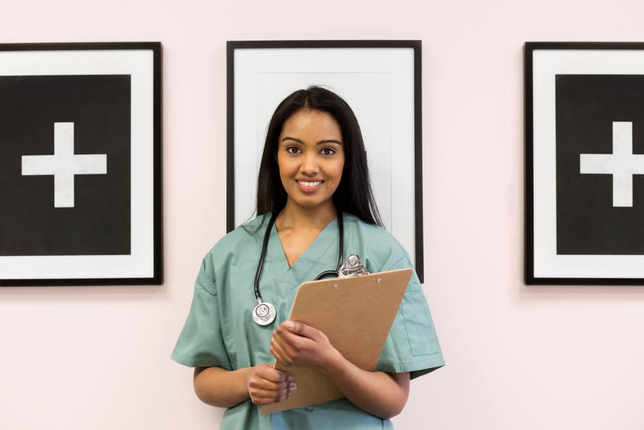 A female doctor