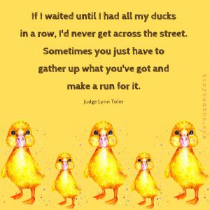Getting My Ducks In a Row