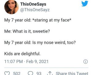 Meme about kids and what they say