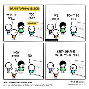 Cartoon about working in an office