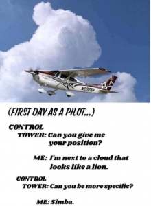 My first day as a pilot joke