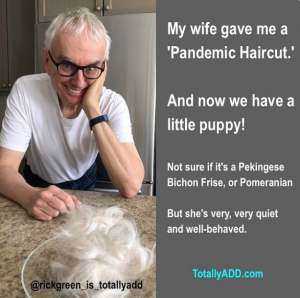 My wife gave me a haircut totallyadd meme