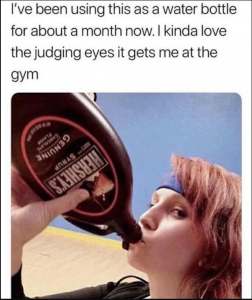 Joke about drinking chocolate syrup